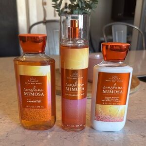 Bath & Body Works Sunshine Mimosa Set - Orange